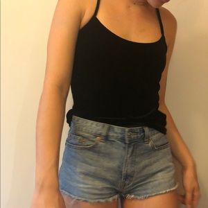 Eileen Fisher velvet black tank top